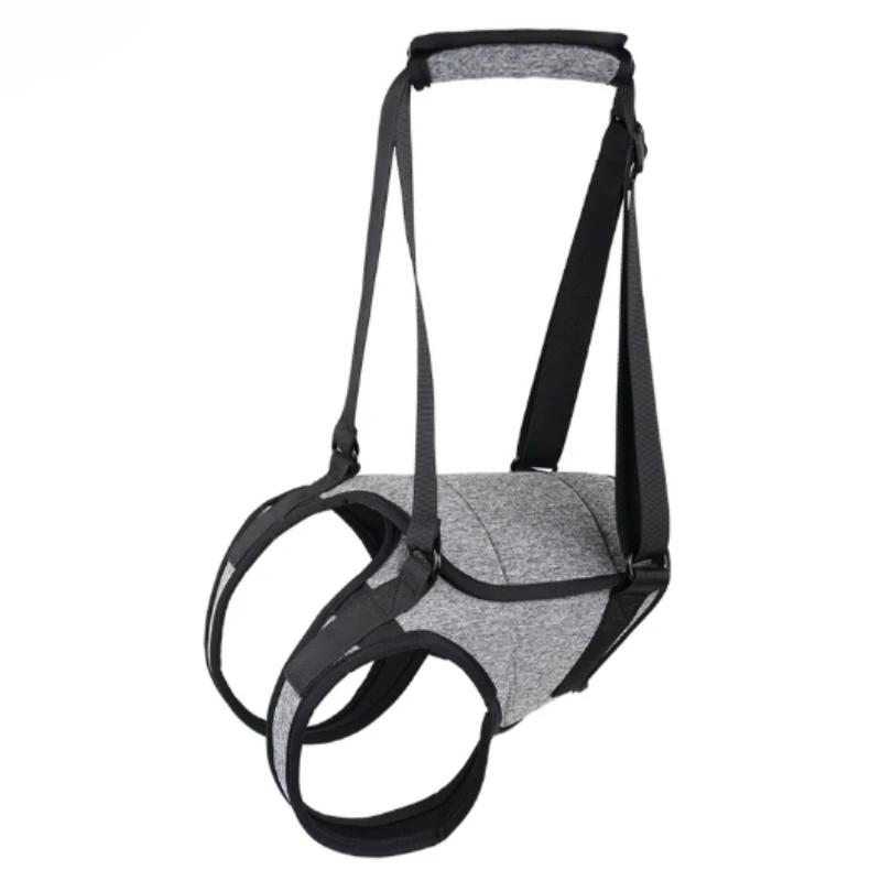 Tragbare Hunde Trainings Verhaltenshilfen Outdoor Rückenstil Trainingshilfen Grau Hunde Verletzung Traktion Geschirr Assistent Verstellbare Gurte Hundebedarf