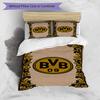 3pcs Duvet Cover Set (1*Duvet Cover + 2*Pillowcase, Without Core), Borussia Dortmund Print Bedding Set, Bedroom Decor, All‑Season, Birthday Gift