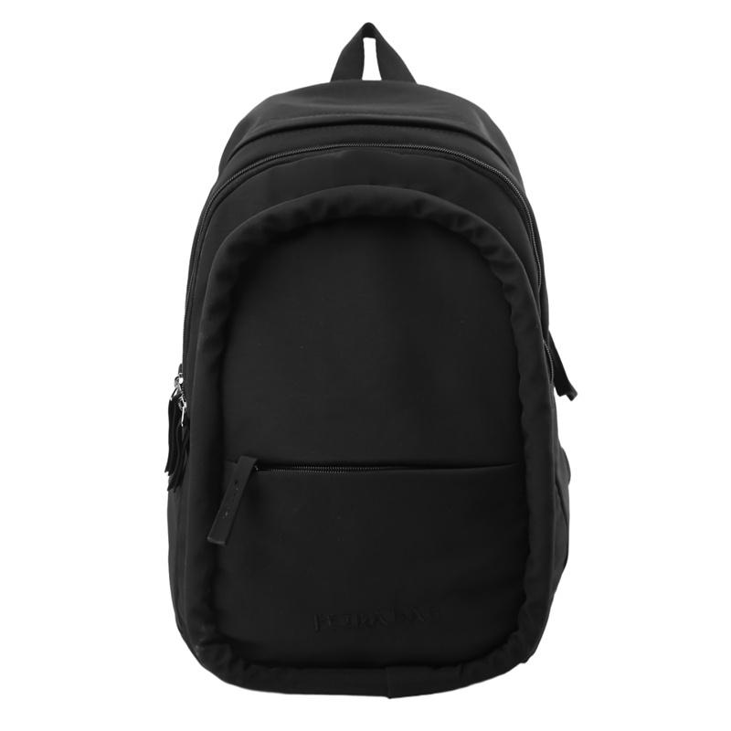 Solid Color Small Backpack Retro Student Schoolbag