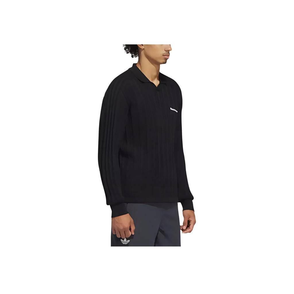 Adidas X Pharrell Williams Knit Long-Sleeve Jersey Black Unisex Tops IC1406