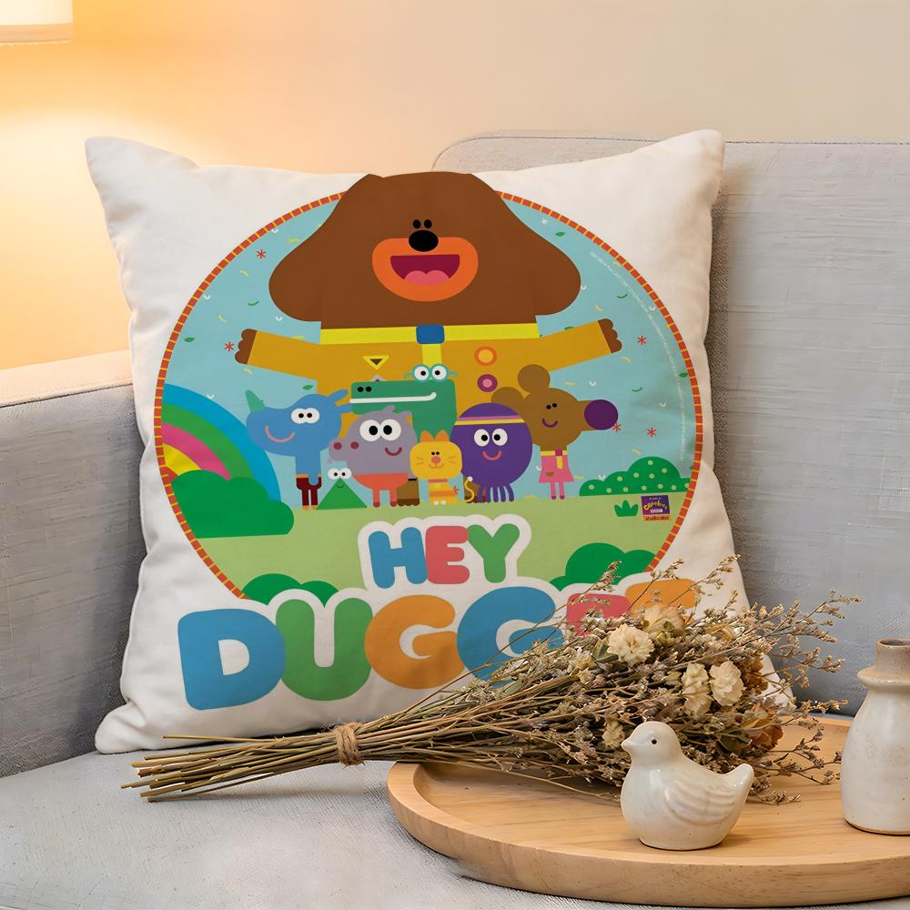 

Cushion Cover Linen SkinFriendly Soft Decorative Case for Sofa Home Decor Kwaii Anime HHey Duggees Pillow cover 30x30 cm