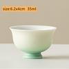 1 Pc Chinese Vintage Gradient Ceramic Tea Cup Handmade Teacup Household Tea Bowl Travel Personal Meditation Cup Teaware 35ml