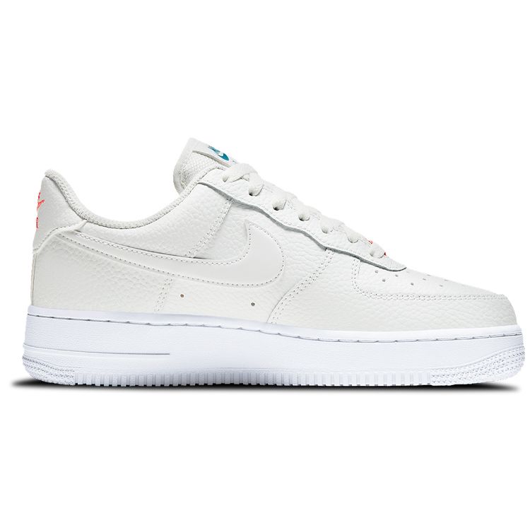 Nike Air Force 1 07 Essential Summit White Solar Red Women Sneakers CT1989-101