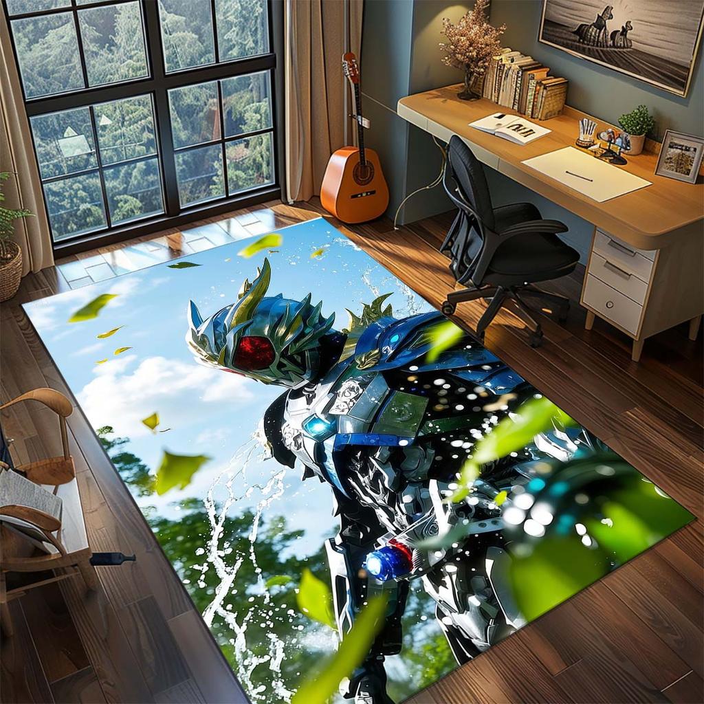 Tappeto Area Kamen Rider per Soggiorno Camera da Letto Decorazioni per la Casa Tappetino Cool da Film Tappetino per Pavimento