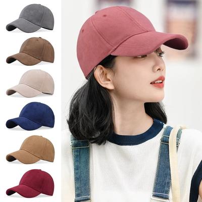 Warm Casual Suede Baseball Cap Adjustable Breathable Sun Hat Outdoor Warm Snapback Hat for Men Women