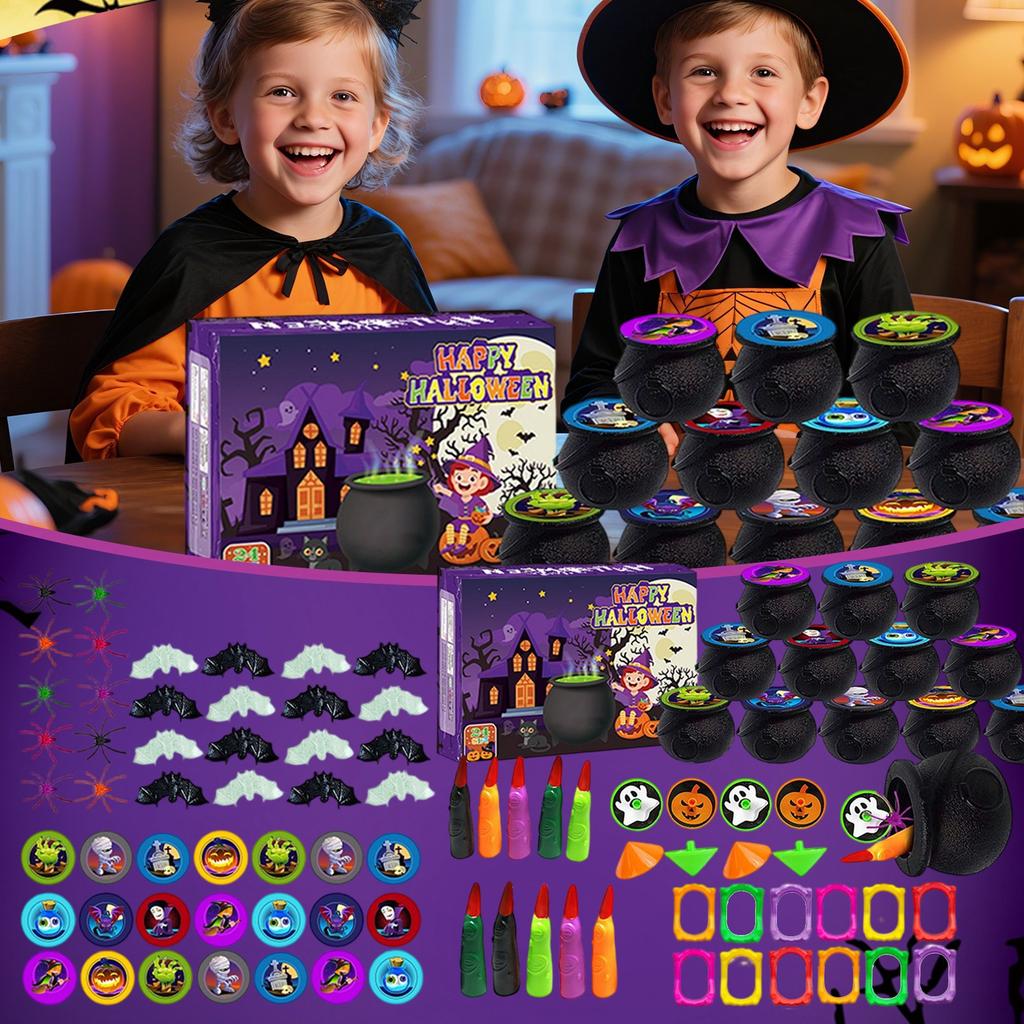 Children's Halloween Souvenirs, Pre-packed Plastic Witch POTS, Halloween Party Halloween Toys, School, Classroom, Prizes.