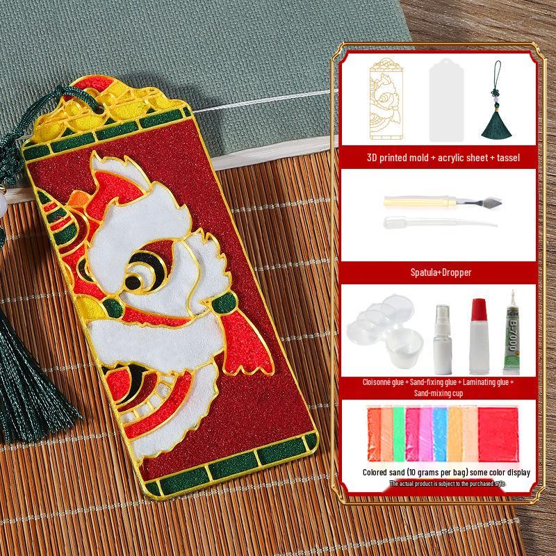 Cloisonné Enamel Bookmark Kit - Jingtai Blue Mid-Autumn Craft Activity