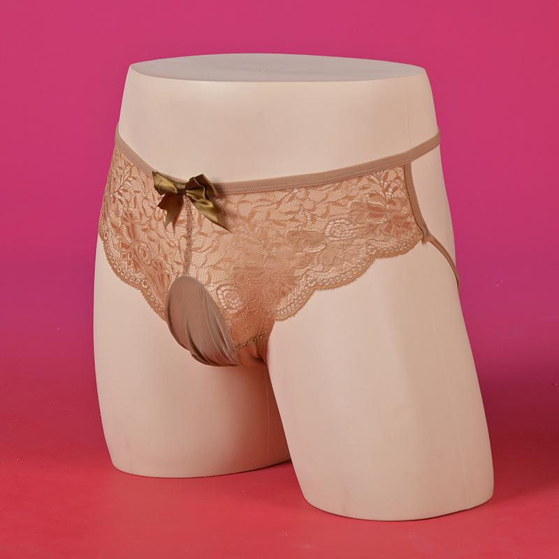 Δαντελωτό Διάφανο Sissy Pouch Σλιπ Σέξι Δαντελωτό Διάφανο Σλιπ Γκέι Άνδρας Με Διαχωρισμό Για Κούκλα Εσωρούχα JK Καμαριέρα Άνδρας Σλιπ
