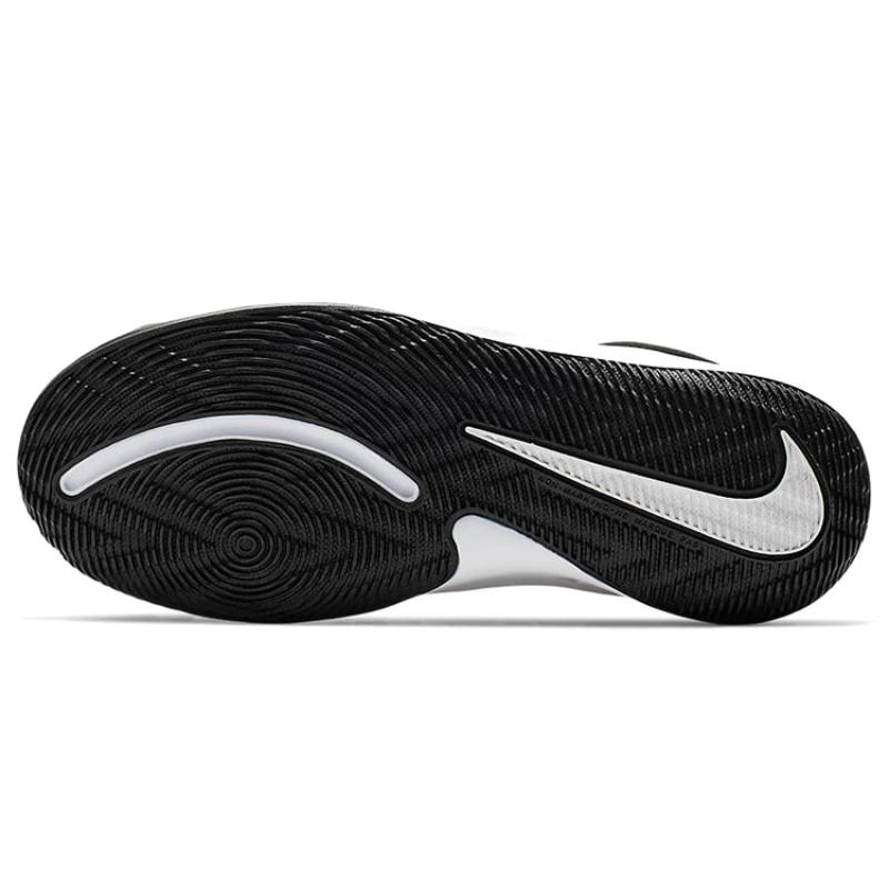 Nike Team Hustle D 9 Mid Top Children's Basketball Shoes Black White Gold Sneakers AQ4224-004