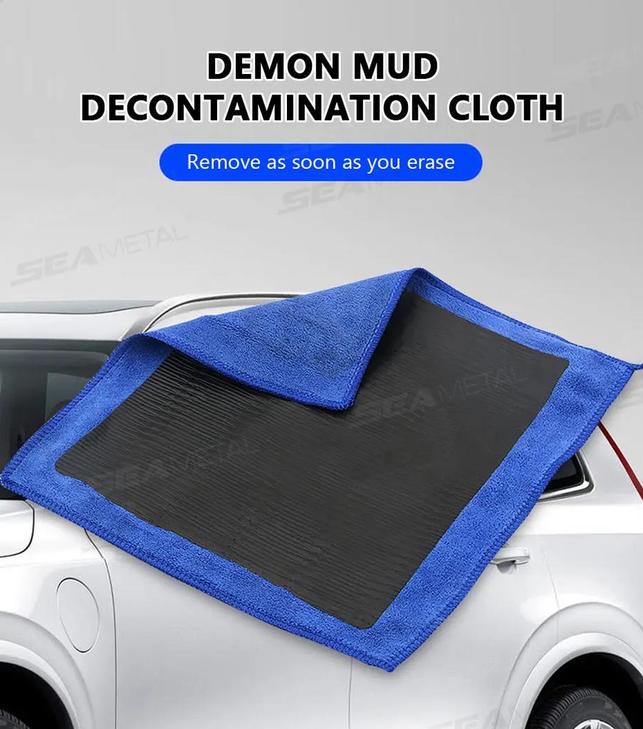 Auto Reinigungstuch Magisches Knettuch Für Auto Detaillierung Mit Blauer Knetstange Tuch Waschwerkzeug Zubehör Eisenentferner Kraft