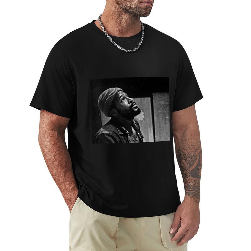 Marvin Gaye T-Shirt Atmungsaktives Sport-T-Shirt mit kurzen Ärmeln