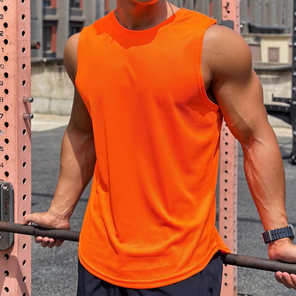 Men's Trendy Summer Sleeveless Mesh Pullover - Quick-Dry Fitness Top