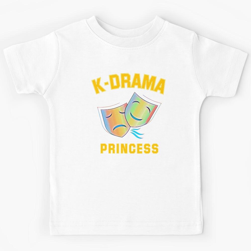 k drama princess. faces of drama Kids T-Shirt 100