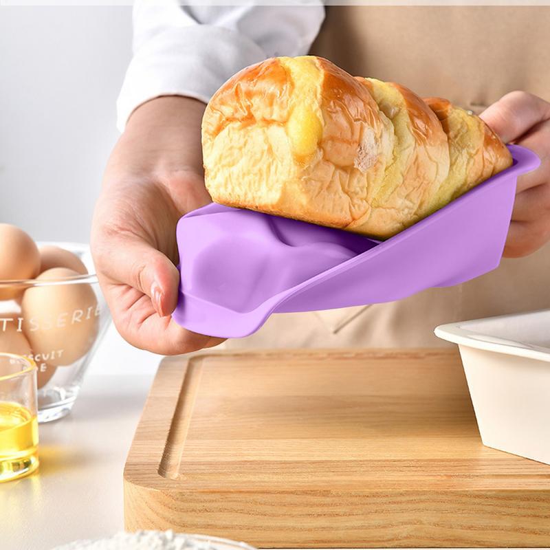 Silicone Toast Mold Non-Stick Cheese Bread Mold Muffin Mold Loaf Mold Cake Mold Easy Release Baking Mold for Breads Cakes