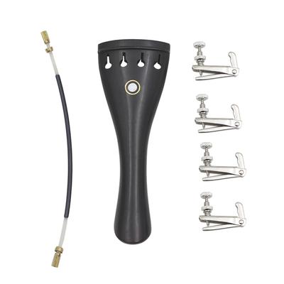 3 in 1 Ebenholz Saitenhalter mit Seil Feinstimmer Kits Set für 4/3 4/4 Violine Ersatzteil