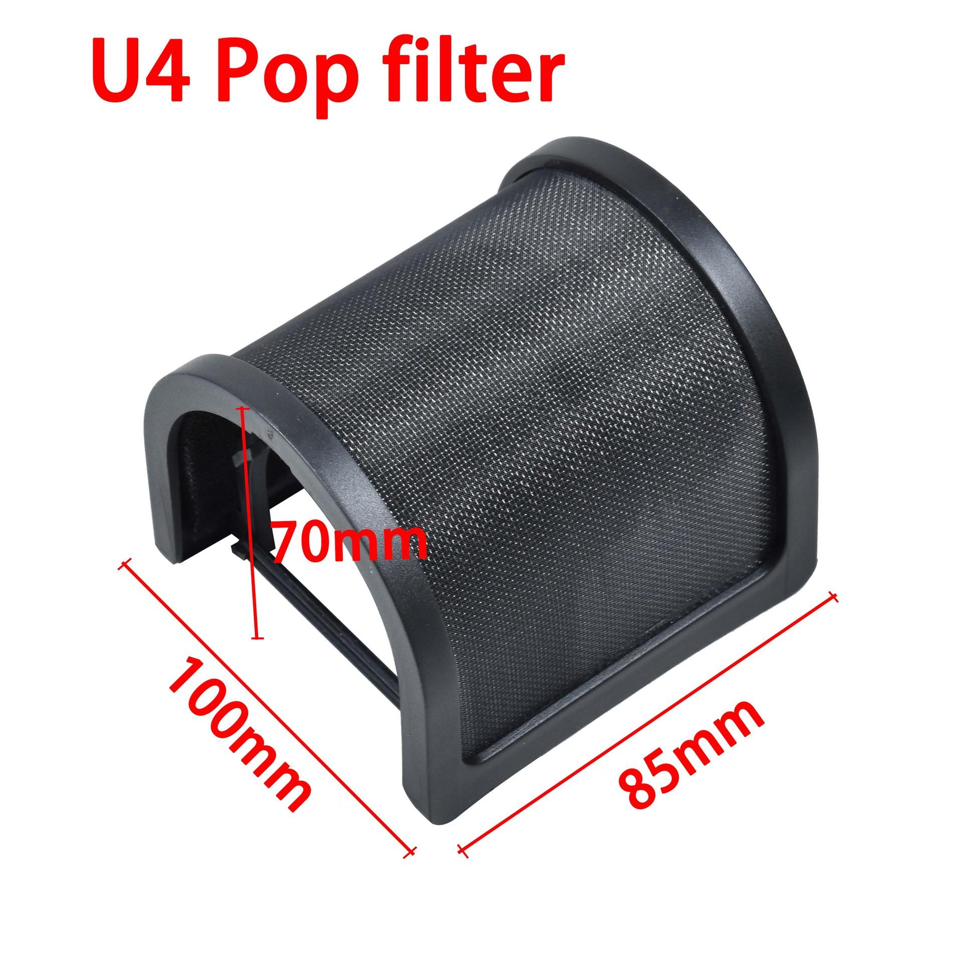 

U-образная двухслойная ветрозащитная сетка профессиональная звукоизоляционная крышка для студии звукозаписи USB подкаст