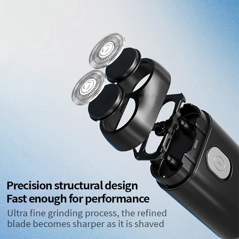 Portable Rechargeable Men's Double-Head Mini Electric Travel Shaver