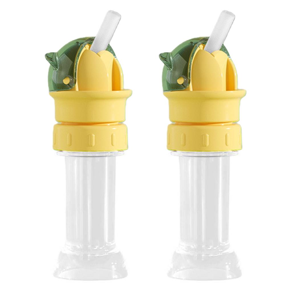 Anti-Choking Water Bottle Cap Reusable Water Bottles Straw Lid Portable Baby Self Drinking Straw Caps for Car Interiors