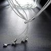 95 Sterling Silver Necklace Necklace Long Necklace Five-star Maxi Necklace
