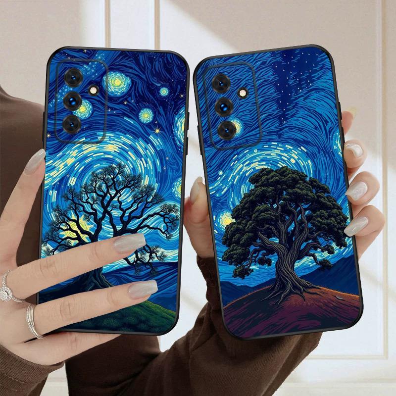 Ein wirbelnder Sternenhimmel Für Samsung S20FE S21 22 23 FE 24 Plus 25 Ultra Galaxy M23 32 34 35 52 53 54 55 Silikon Weiche Handyhülle