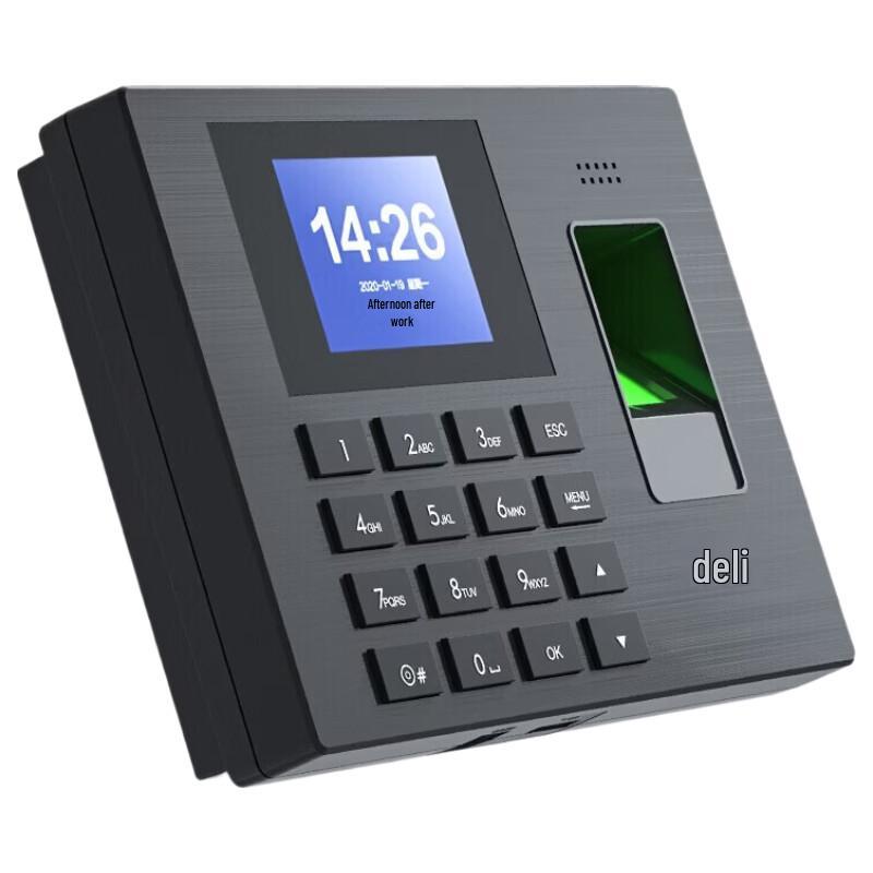 

Deli Fingerprint Attendance Machine 3960W CN plug (adapter included)
