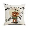 Halloween Bat Crow Pumpkin Print Cushion Cover Home Living Room Sofa Decoration Throw Pillow Cover