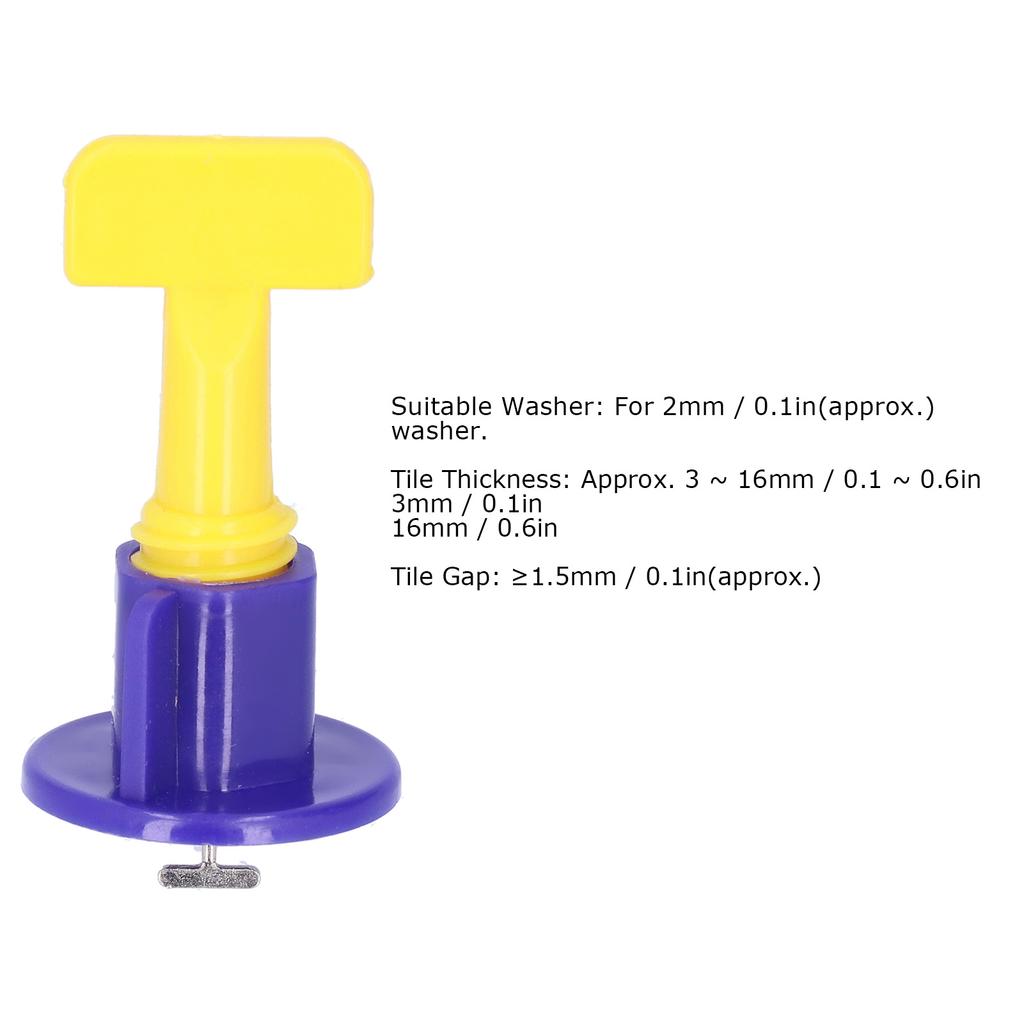 50Pcs Tile Leveling System Leveler Kit Floor Spacer Tool Set with Wrench for Home