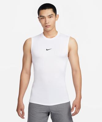Pro Dri-Fit Tight Sleeveless Fitness Top M - White:Black / Fb7915-100