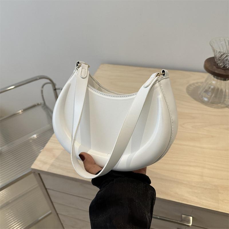 Fashionable Vintage Pu Leather Shoulder Bag Street Style Mid-size Women's Handbag