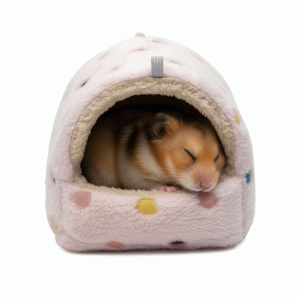 Coral Fleece Hanging Hamster Hammock Catoon Pattern Hamster Hanging Cage Guinea Pig Nest  Autumn