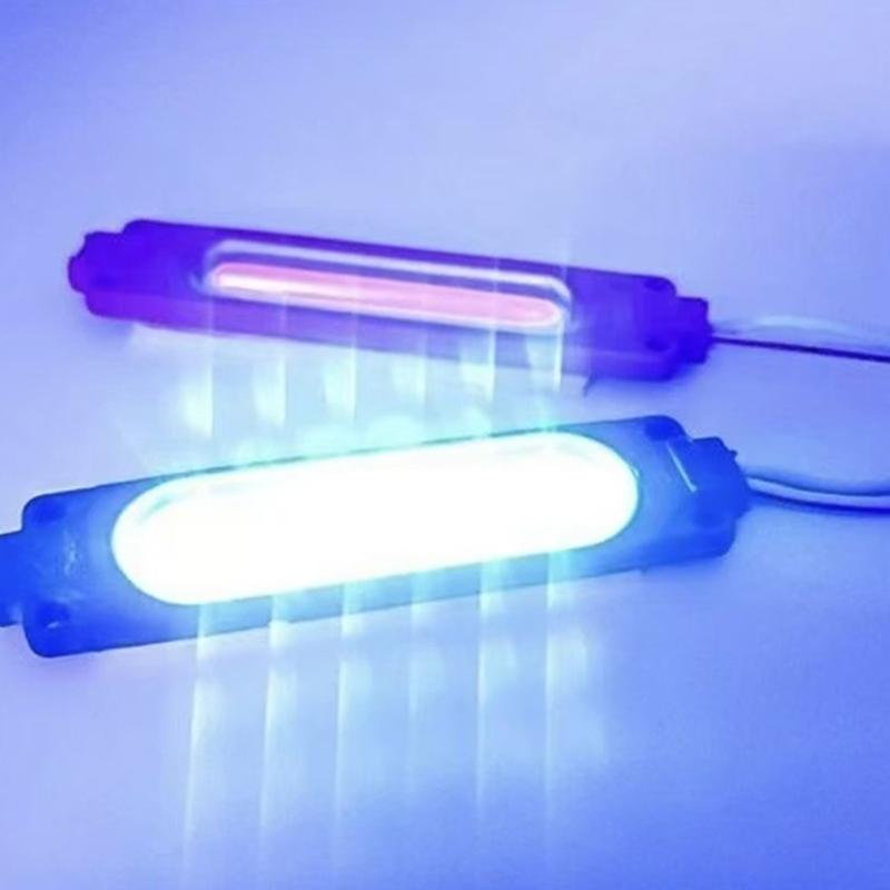 1 Piece 1 To 2 Vehicle Warning Flash Lamp 12V Cob Red Blue Strobe Lights For Car Moto Bike Grille Decor Atmosphere Lighting