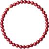 Cinnabar and Purple Bead Single Circle Bracelet - Yearly Charm Accessory