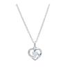 Elegant S925 Sterling Silver Heart Necklace for Women – Fashionable Choker with Zirconia Inlay