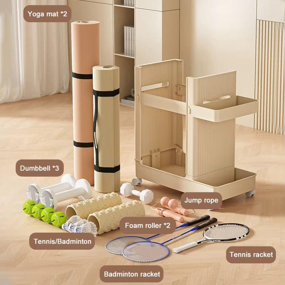 Save Space Yoga Mat Storage Basket Multi-functional Fitness Equipment Organizer  Home
