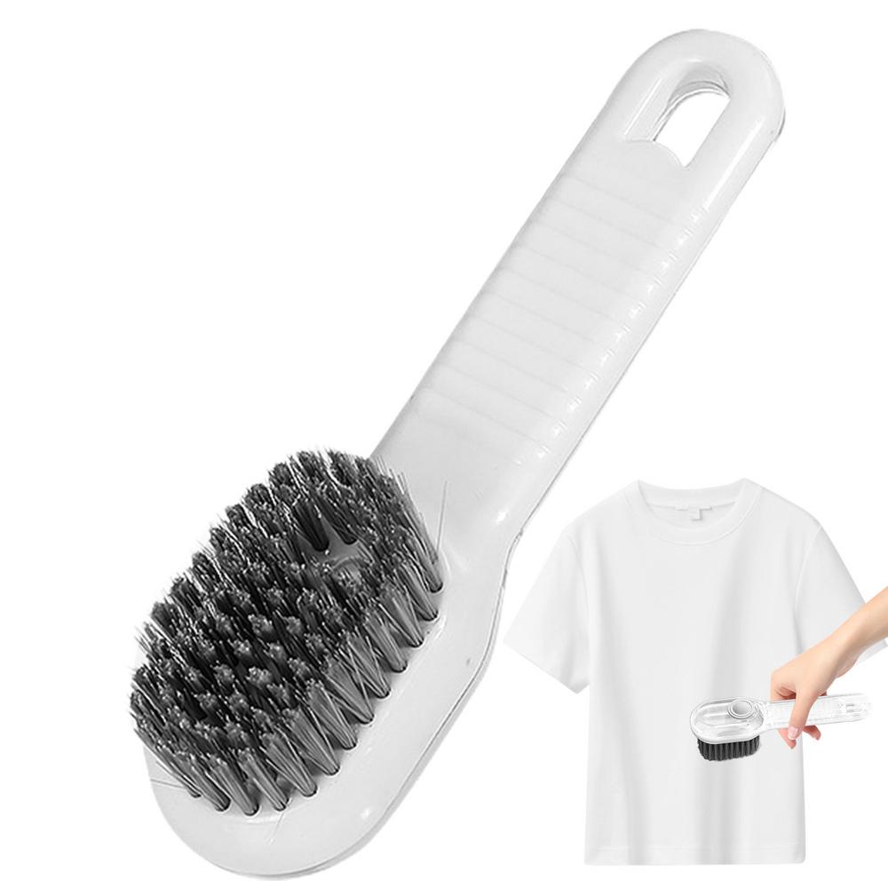 Cleaning Brush With Soap Dispenser 2 In 1 Press Type Shoe Brush With Soap Dispenser Soft Bristles Hangable Easy Storage Cleaning