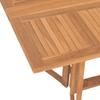 Garden Dining Set 7 pcs Brown Solid Wood Teak