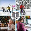 Electric Heating Gloves Knitting Heated Cold Weather Mittens With 3 Heat Settings Full & Half Fingers Warmer For Hiking Winter