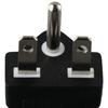 2pcs Black 3prong Electrical Converter Copper American Power Adapter  Electrician