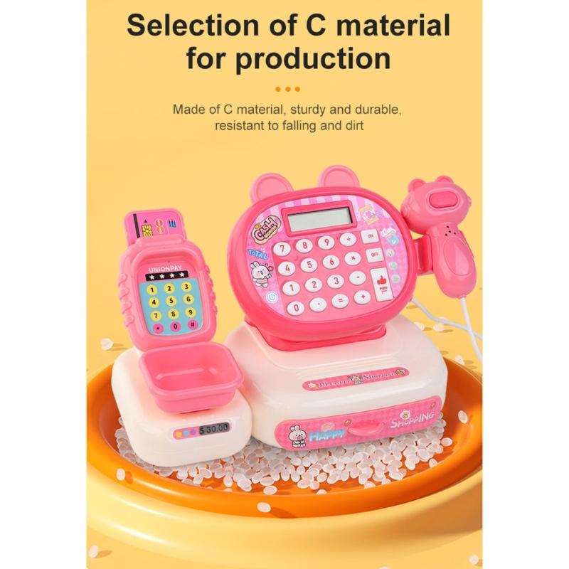 Interaktives Rollenspiel Kasse Spielzeug für Kinder Realistisches Supermarkterlebnis Pädagogisches Mathe-Lernspiel ab 3 Jahren
