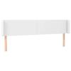 VidaXL LED Headboard Bedroom Furniture Double Bed Accessory Head of Bed Frame Interior White 3123065