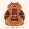 Soft Plush Car Seat Cushion Cartoon Design Thickened Pad for Office Home Car Chair Machine Washable Easy Install