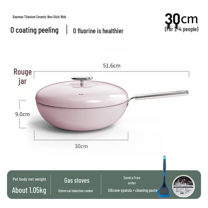 DESLON Titanium Ceramic Non-stick Wok