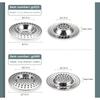 Kitchen Sink Mesh Filter Stainless Steel Drain Mesh Protects From Clogging Kitchen Fittings