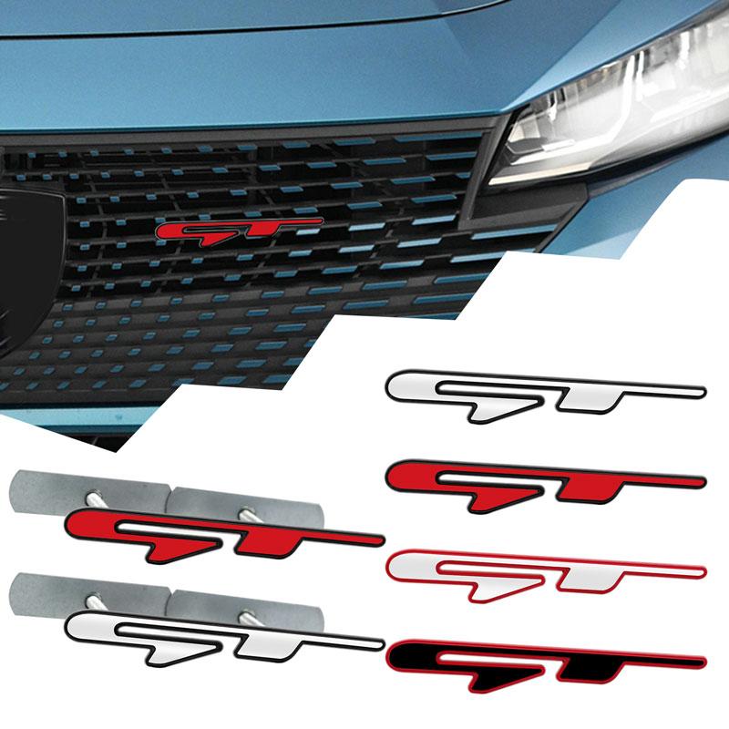 ART1 3D kovová dekorace Logo GT Znak odznak na přední mřížku auta Samolepka na kufr Pro Kia Cadenza Ceed Forte K3 K5 K9 Sportage Auto doplňky