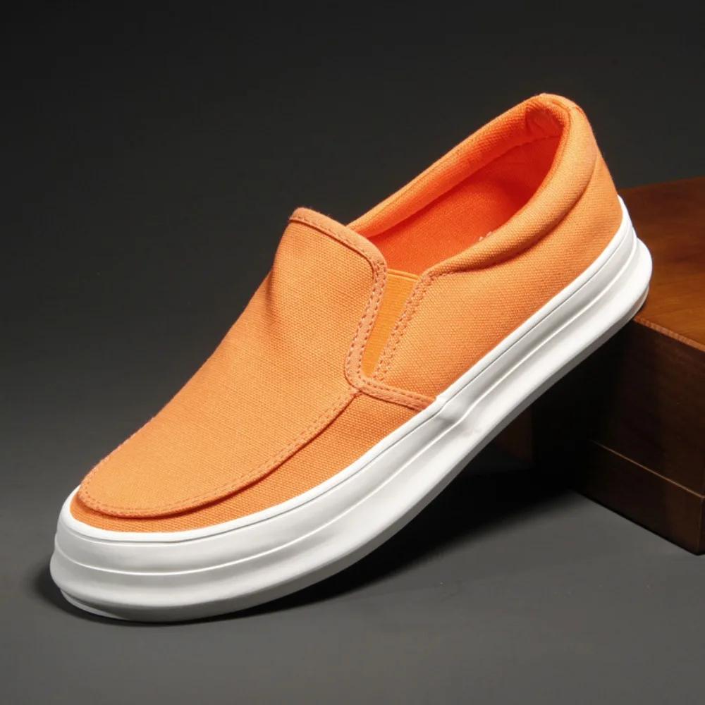 Leinenschuhe Herren Neu Atmungsaktive Freizeitschuhe Klassisch Vielseitig Trendig Dicke Sohle Bequem Low Top Canvas Herrenschuhe Sneaker
