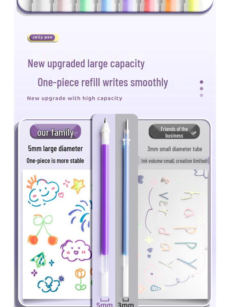 3D Jelly Pen: Colorful Doodle and Drawing Pen for Students