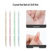 Dual-Ended Crystal Nail Tool: Pointed & Flat for Nail Art and Removal