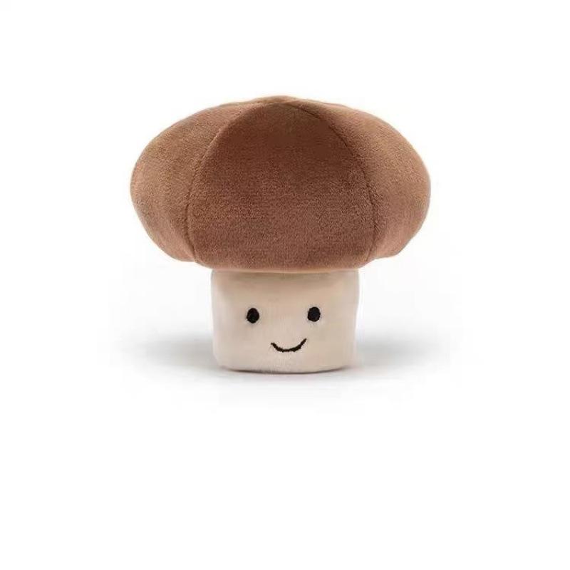 British Lively Mushroom Doll Children's Toy Simulation Small Mushroom Shiitake Mushroom Plush Soothing Doll