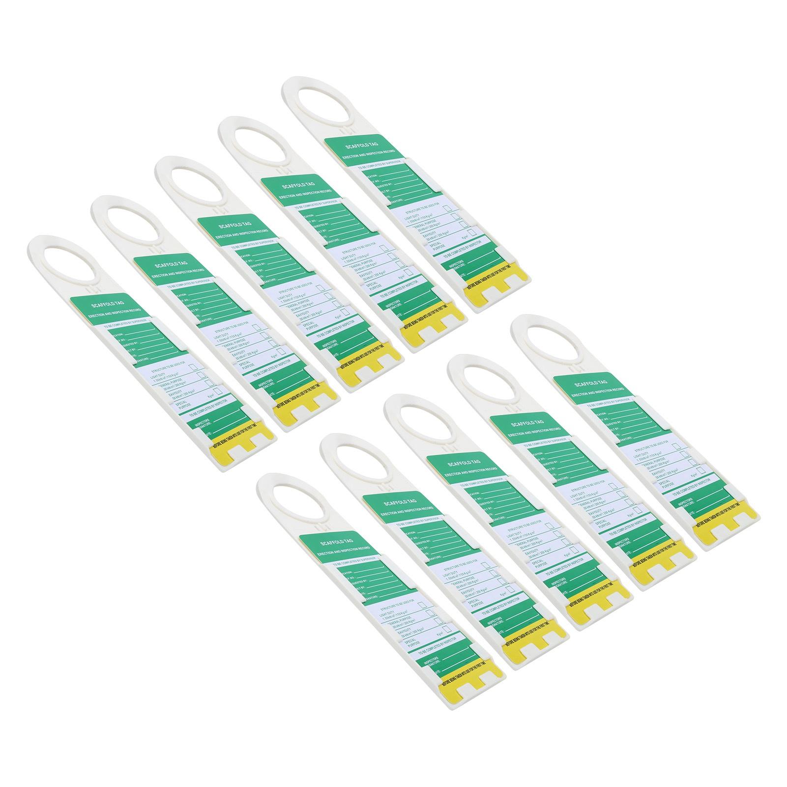 

10PCS Scaffold Tag Locking Caution Maintenance Sign for Electric Chemical Industrial Security