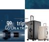 Extra Large Aluminum Frame Trolley Case with Combination Lock - Sport Style Carry-On Luggage for Men and Women